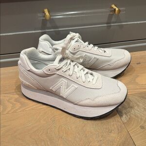 New Balance Women's White Platform Sneakers